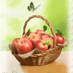 Яблоки в корзинке