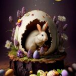 Пасхальный кролик в яйце