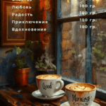 Два кофе в кафе