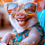 Свинка в очках